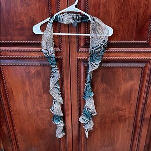 Elegant Snake Print Scarf